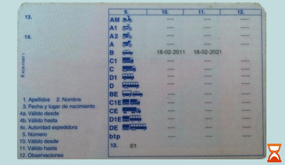 Fecha expedición del carnet