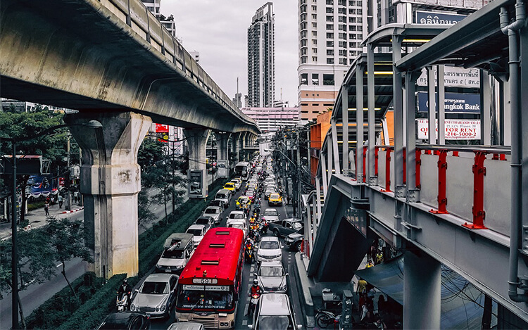 Bangkok, una de las peores ciudades para conducir